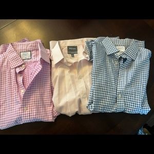 Three spring dress shirts - Charles Tyrwhitt & Bonobos